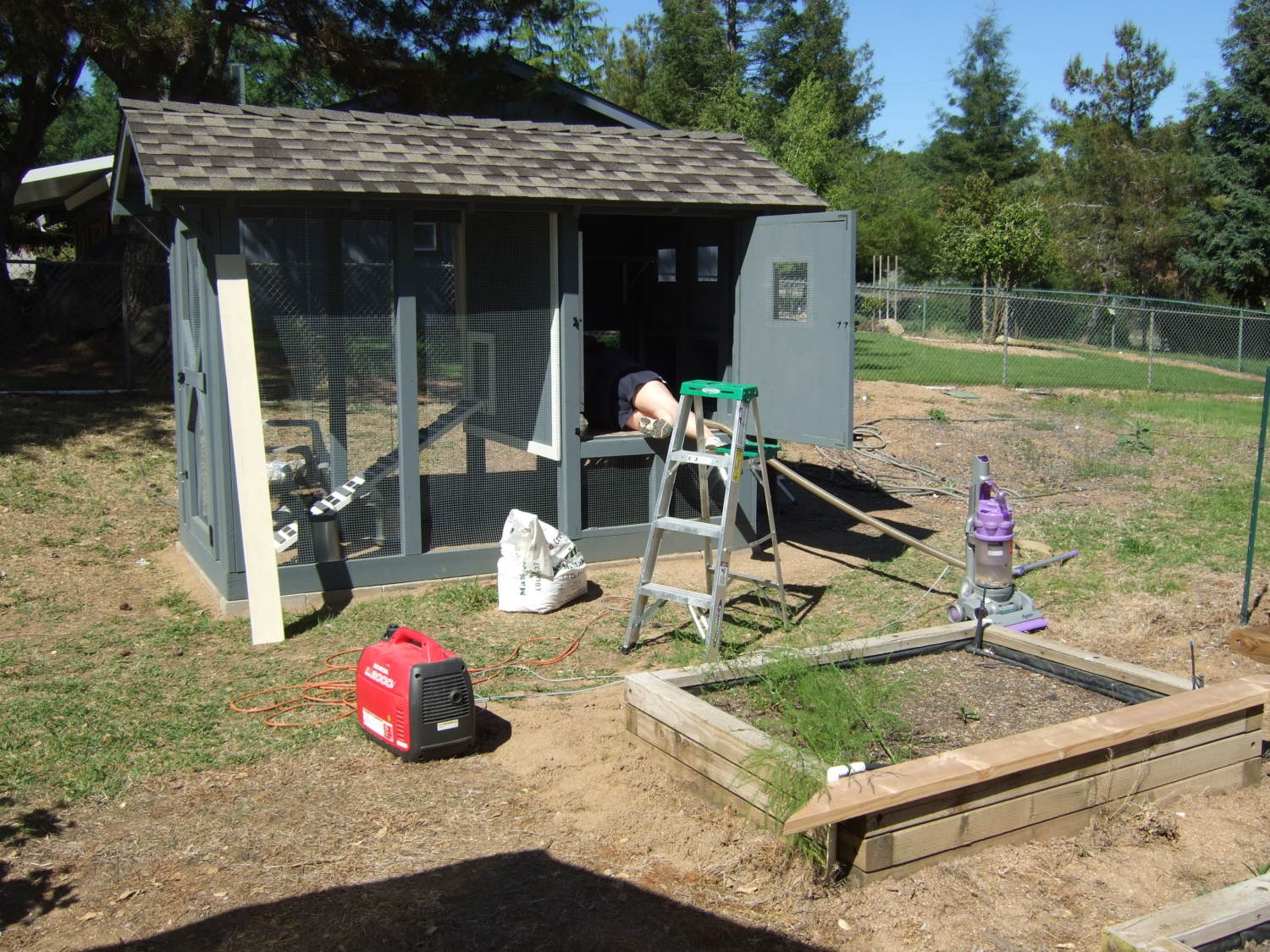 Backyard Chicken Coop Interior Chicken coop 04-21-2012 014.